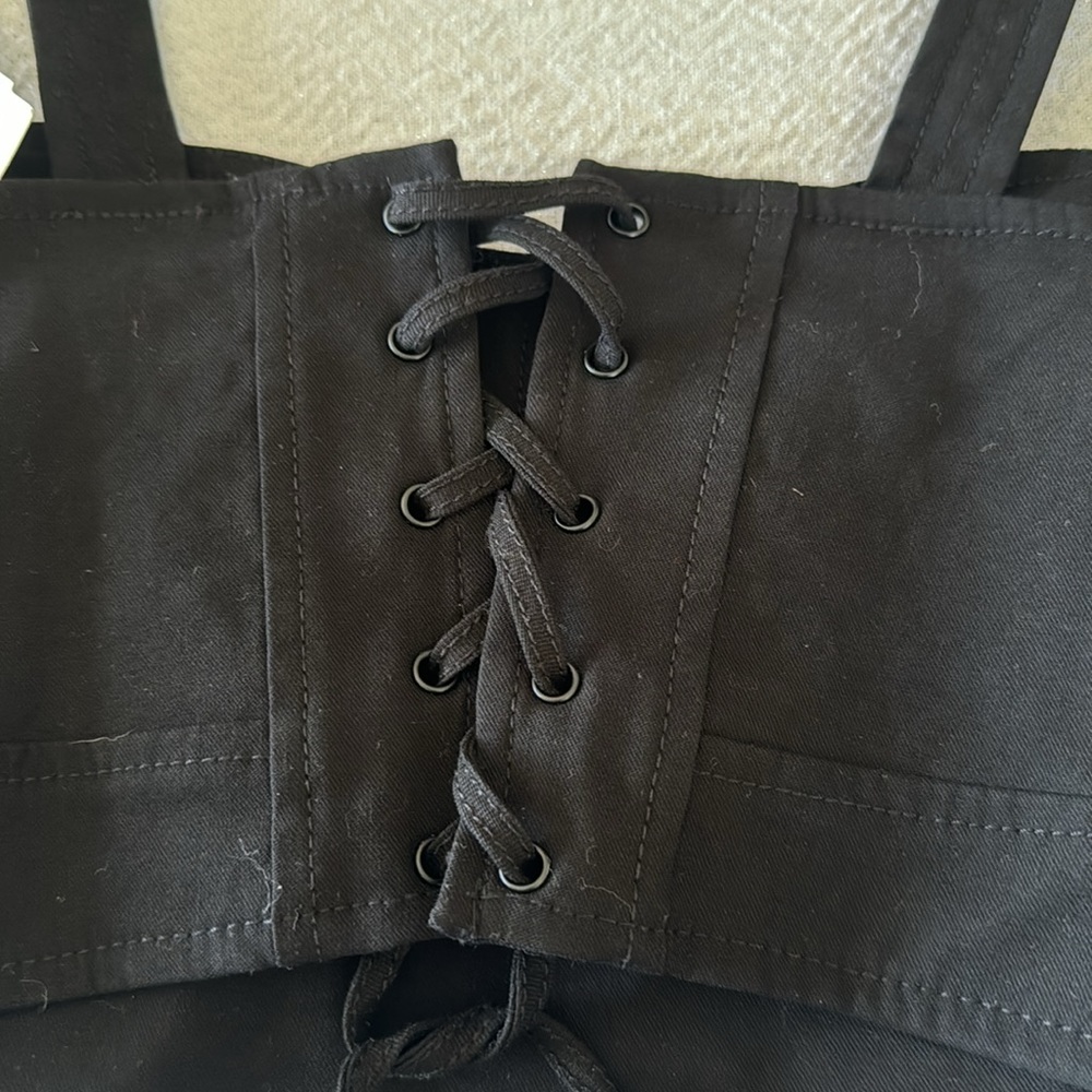 A.L.C. LAYLA CROP TOP, Black, size 8, $325 - Picture 8 of 9